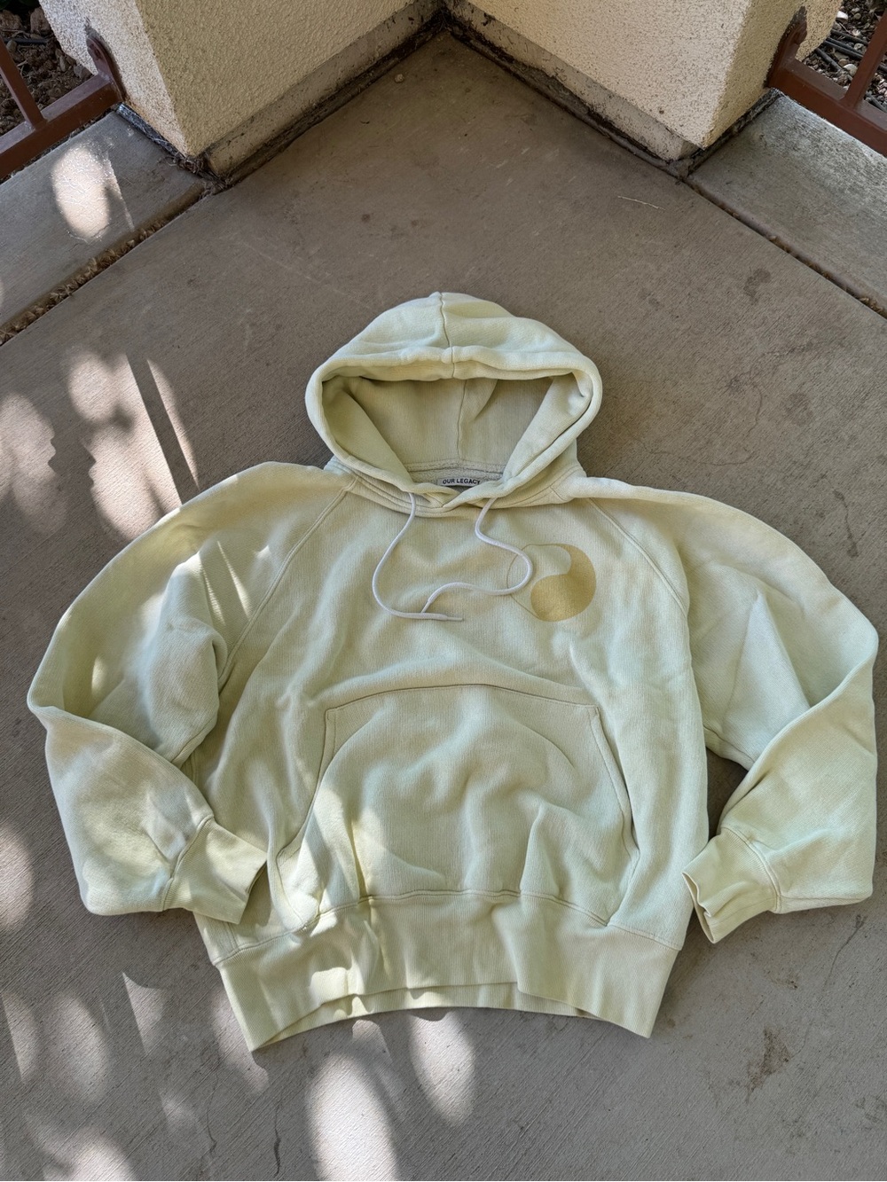 Our Legacy Work Shop Yellow Hoodie Size 44